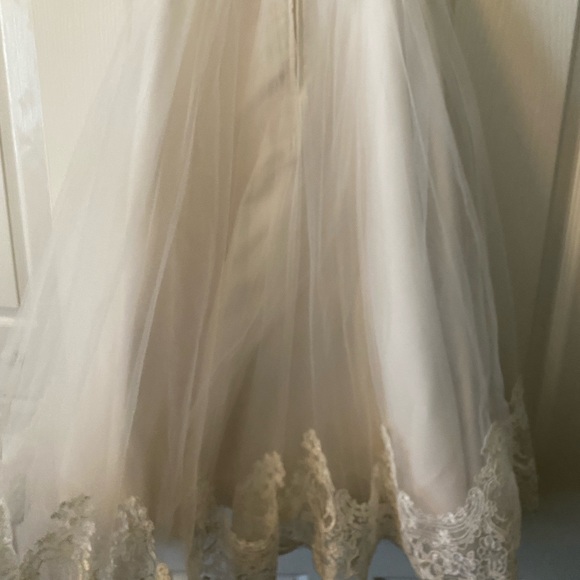 CHANTILLY PLACE - CREAM & LACE DRESS - Picture 6 of 8